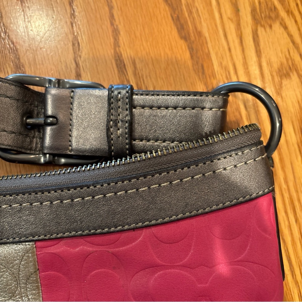 Coach Patchwork Leather & Fabric Crossbody - Pink… - image 3